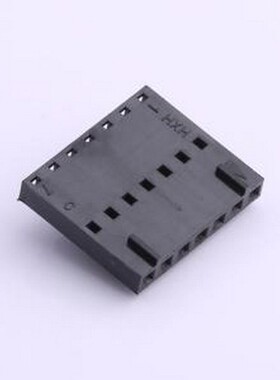 HX25418-7Y 胶壳(线对板/线对线) 1x7P 2.54mm 黑色 P=2.54mm