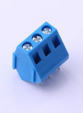 DB103-5.0-3P-BU-P 螺钉式接线端子 5mm 1x3P 排数:1 每排P数:3