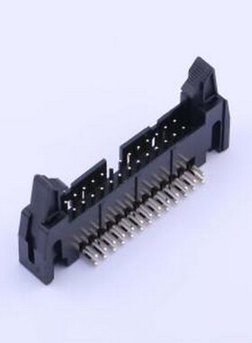 X9555WR-2x13A-PTV01 IDC刺破式连接器(牛角/简牛) PBT料,黑色,长