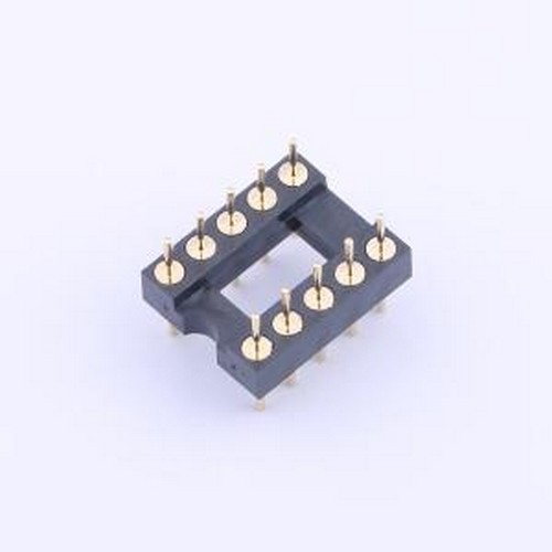 IC254V-12-10-1000A IC/晶体管插座 间距2.54mm P数:10P 圆孔 DIP