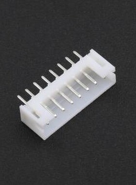 XD-PH-8A-G 线对板针座 1x8P 间距:2mm 直插 系列:PH 白色 插件,P
