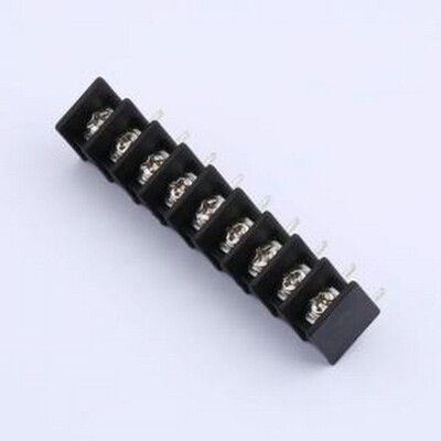 DBT30R-7.62-9P-BK-P 栅栏式接线端子 7.62mm 1x9P 每排P数:9 弯