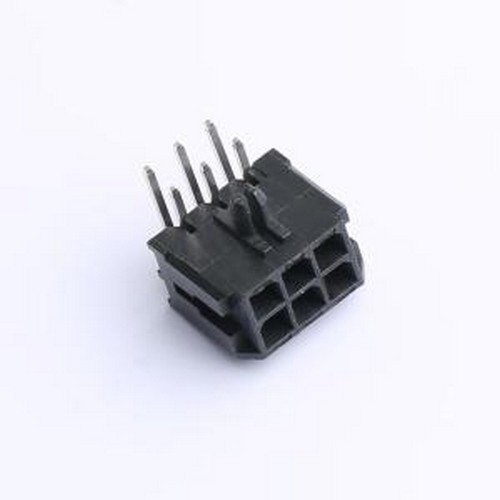 X3020WR-06A 线对板针座 2x3P 间距:3mm 弯插 弯插,P=3mm