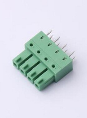 DB2EB-3.81-4P-GN 插拔式接线端子 3.81mm 绿色 插件,P=3.81mm