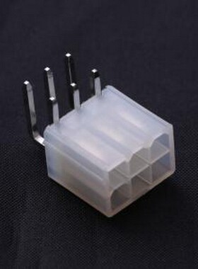 FWF42003-D06B22TK 线对板针座 板装插座 4.2mm 插件 90° 6位(实