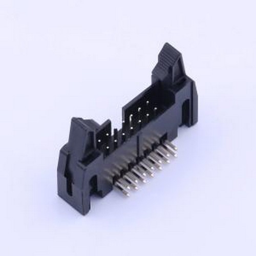 X9555WR-2x07A-PTV01 IDC刺破式连接器(牛角/简牛) PBT料,黑色,长