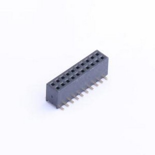 X1321FVS-2x10-C43D48 排母 间距:1.27mm 2x10P 立贴 SMD,P=1.27m