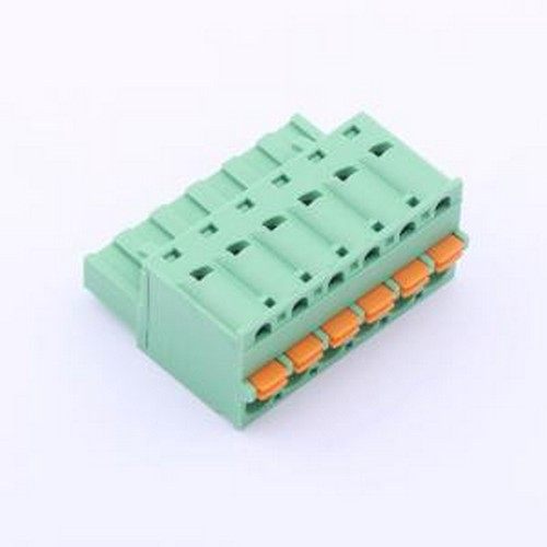 JL2EDGKD-50806G01 插拔式接线端子 1x6P 5.08mm 排数:1 每排P数: