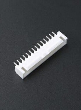 KH-A2504-14A 线对板针座 间距:2.54mm 1x14P 白色 插件,P=2.5mm