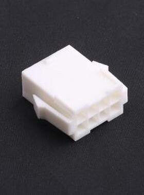 HX41406-8R 胶壳(线对板/线对线) 4.14mm 2x4P 白色 P=4.14mm