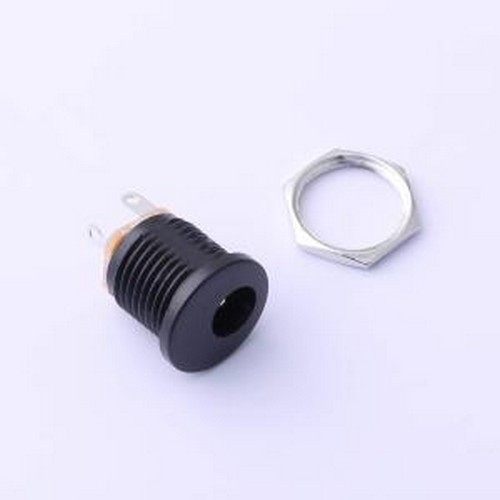 DC-D022-200 DC电源连接器 DC电源插座 内径:2mm 外径:6.2mm 两件