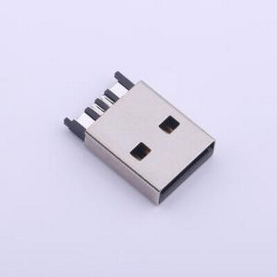 917-111A102DAM0400 USB连接器 Type-A 公 焊线式 黑色