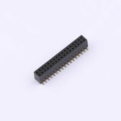 B127US-WS17P 排母 间距1.27mm 2x17P 弯插 SMD,P=1.27mm