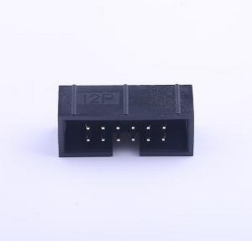 B-3000S12P-0110 IDC刺破式连接器(牛角/简牛) 2.54mm 2x6P 排数: