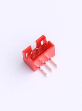 XY-PH2.0-3A21-R 线对板针座 PH 2.0mm 1x3P 弯插 红色 弯插,P=2m