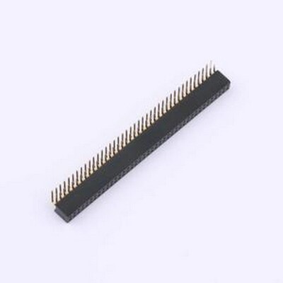 X1321FR-2x40-C43D24 排母 间距:1.27mm 2x40P 弯插 弯插,P=1.27m