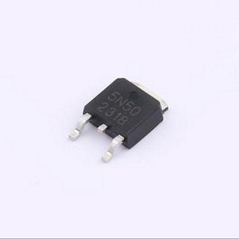 5N50 场效应管(MOSFET) 1个N沟道 耐压:500V 电流:5A TO-252