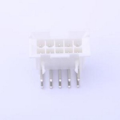 X9357WR-2x05B-N0SN 线对板针座 2x5P 间距:4.2mm 弯插 弯插,P=4.