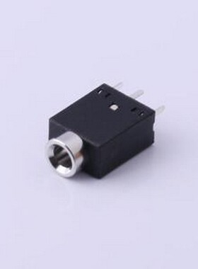 PJ-358H-B 音频连接器(耳机) 3.5mm耳机座 黑色 插件