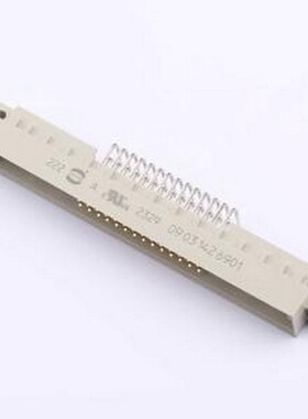 09031426901 板对板与背板连接器 间距:2.54mm 公 弯插 弯插,P=2.