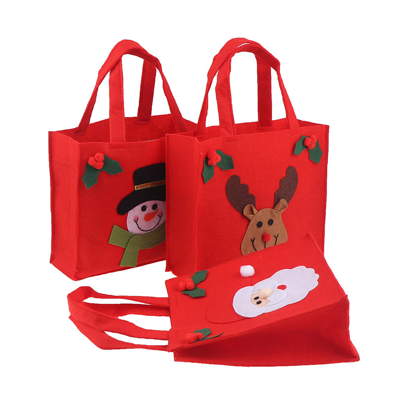 2021 merry christmas new year kids candy bags pouch cotton l