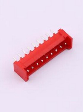 WAFER-XHB254Z-9AH 线对板针座 XHB红色直针9P 插件,P=2.54mm