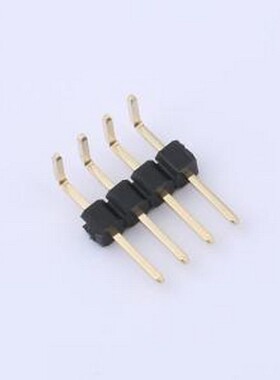 GPHB101-0402A001R1BA 排针 1x4P 间距:2.54mm 方针 弯插 弯插,P=