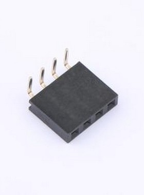 XDM254-1-04-W-8.5-G0 排母 1x4P 间距:2.54mm 弯插 弯插,P=2.54m