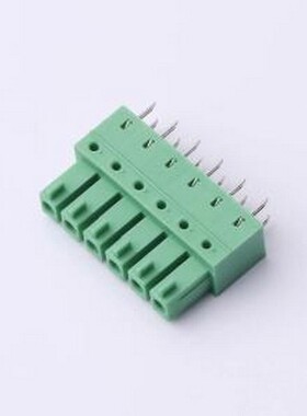 DB2EB-3.81-6P-GN 插拔式接线端子 3.81mm 绿色 插件,P=3.81mm