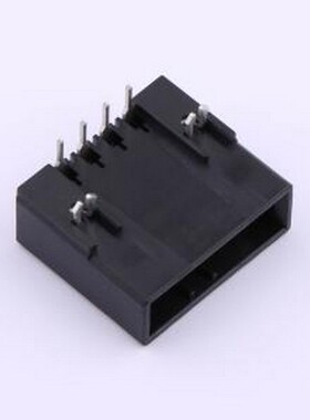 HC-3810-4AW-05 线对板针座 1x4P 间距:3.81mm 弯插 弯插,P=3.81m