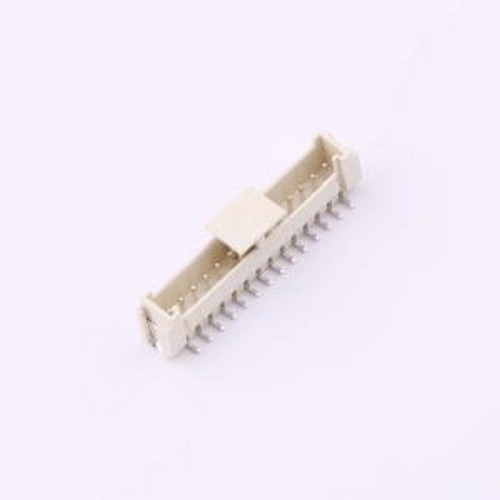 WF-1E200B14P 线对板针座 间距2.0mm 带扣 立贴 1x14P SMD,P=2mm