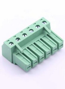 KF2EDGSK-7.62-6P绿色 插拔式接线端子 7.62mm 1x6P 排数:1 每排P