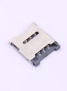 ZX-MSIM-481.8J SIM卡连接器 翻盖式 MicroSIM卡 卡座 SMD