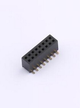 B127US-WS08P 排母 1.27FH H4.3 2x8Pin SMT U型PC4.8 PB4.6 6T S