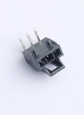 X2513WR-03AS-LPSN 线对板针座 1x3P 间距:2.5mm 弯插 黑色 插件,
