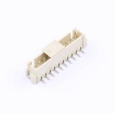 HCZZ0514-10 线对板针座 1x10P 间距:2.54mm 立贴 系列:XH 米色 S