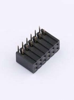 CSFB203-0602A001R1AC 排母 2x6P 间距:2mm 弯插 插件,P=2mm