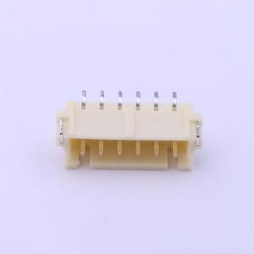 S6B-XH-SM4-TB(LF)(SN) 线对板针座 1x6P 间距:2.5mm 卧贴 系列:X
