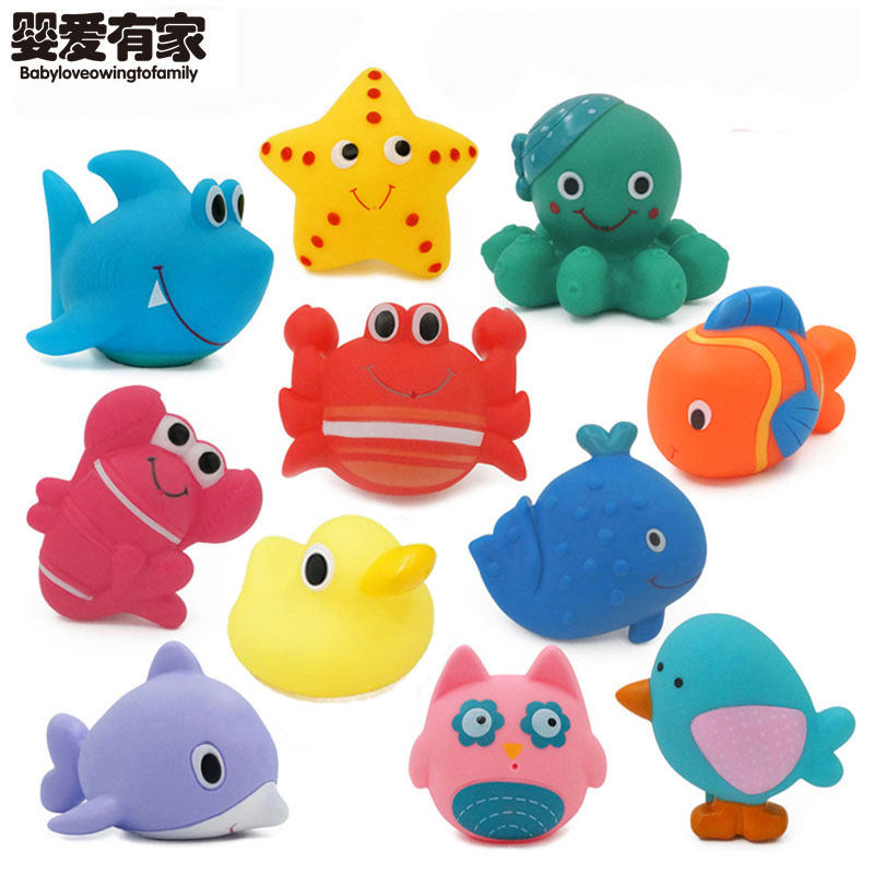 宝宝洗澡玩具可咬软胶仿真动物捏捏叫婴儿童戏水汽车早教捏响喷水,运动/瑜伽/健身/球迷用品,戏水玩具,淘宝优惠券,粉丝福利购,淘宝优惠卷
