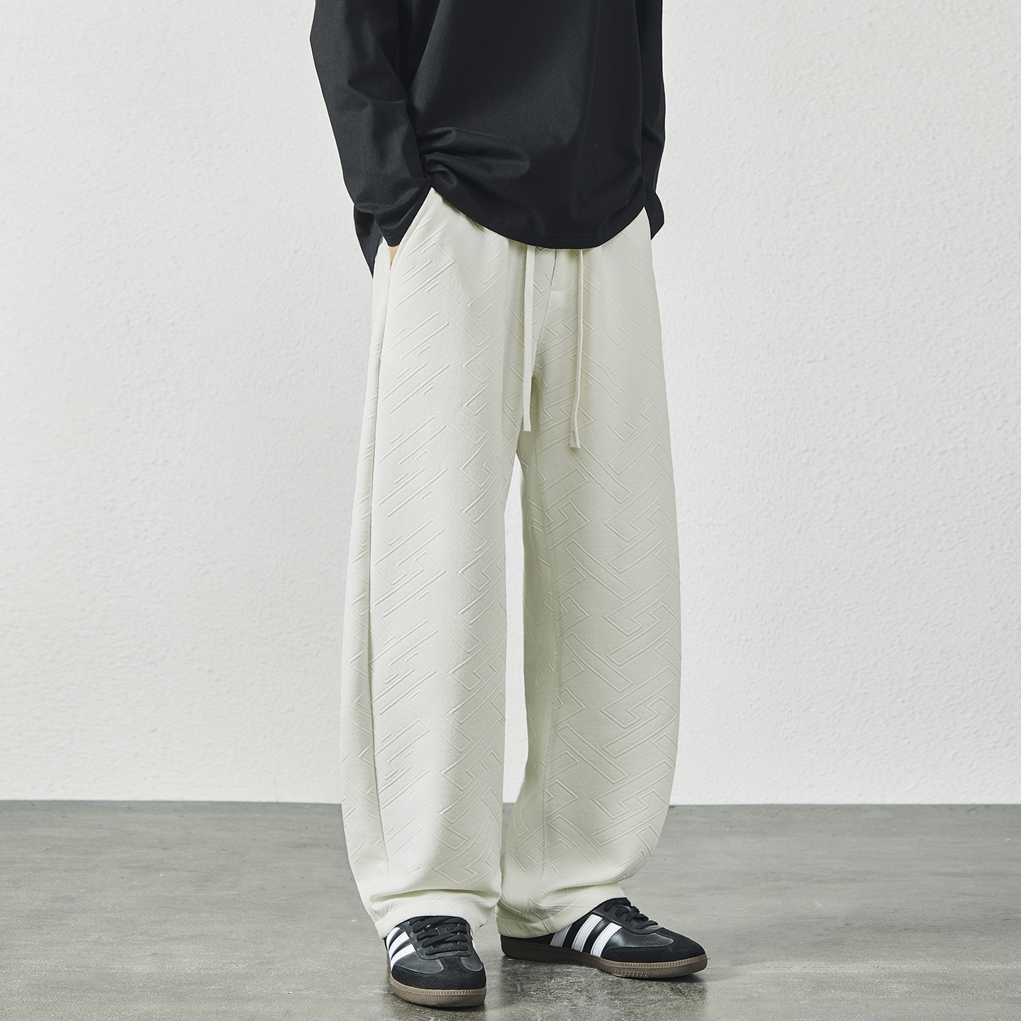 WASSUP休闲垂感潮流百搭直筒长裤