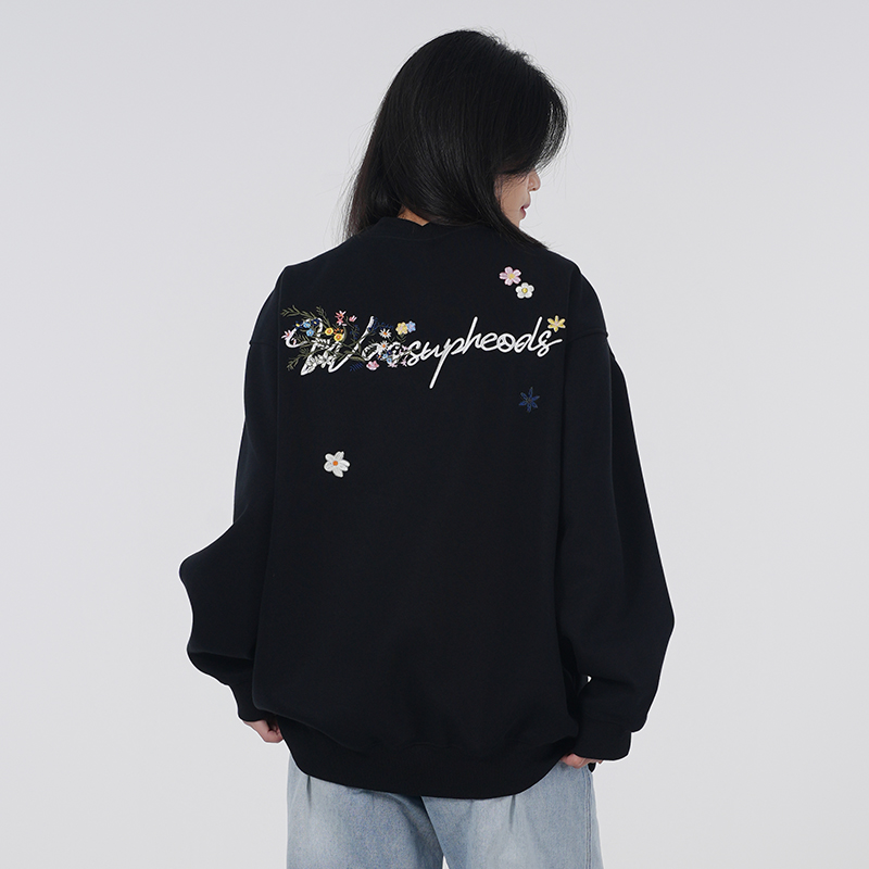 WASSUP【花卉】重磅刺绣卫衣男女