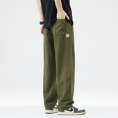 子男款 纯棉男士 工装 WASSUP春夏裤 裤 宽松直筒2025休闲阔腿美式 长裤
