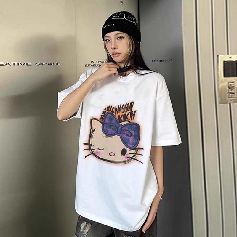 WASSUP凯蒂猫短袖T恤女夏季潮牌