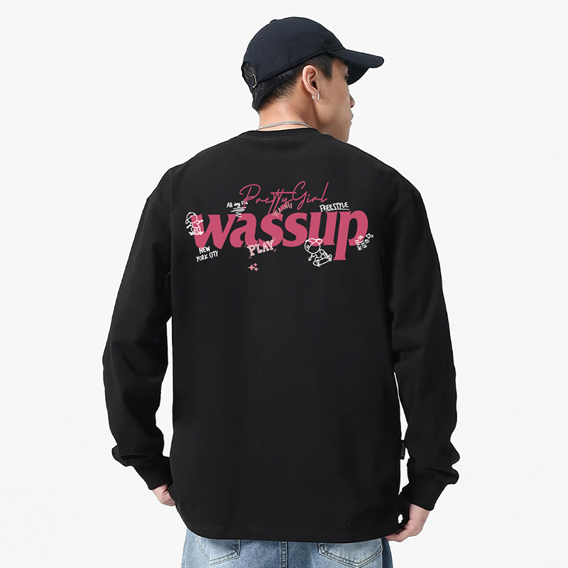 涂鸦小手潮牌t恤WASSUPHEODS