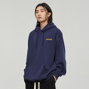 WASSUP HEODS连帽卫衣男秋冬季宽松休闲百搭字母潮牌情侣上衣帽衫