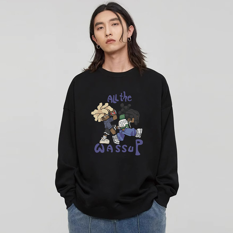 卡通潮人卫衣男WASSUPHEODS