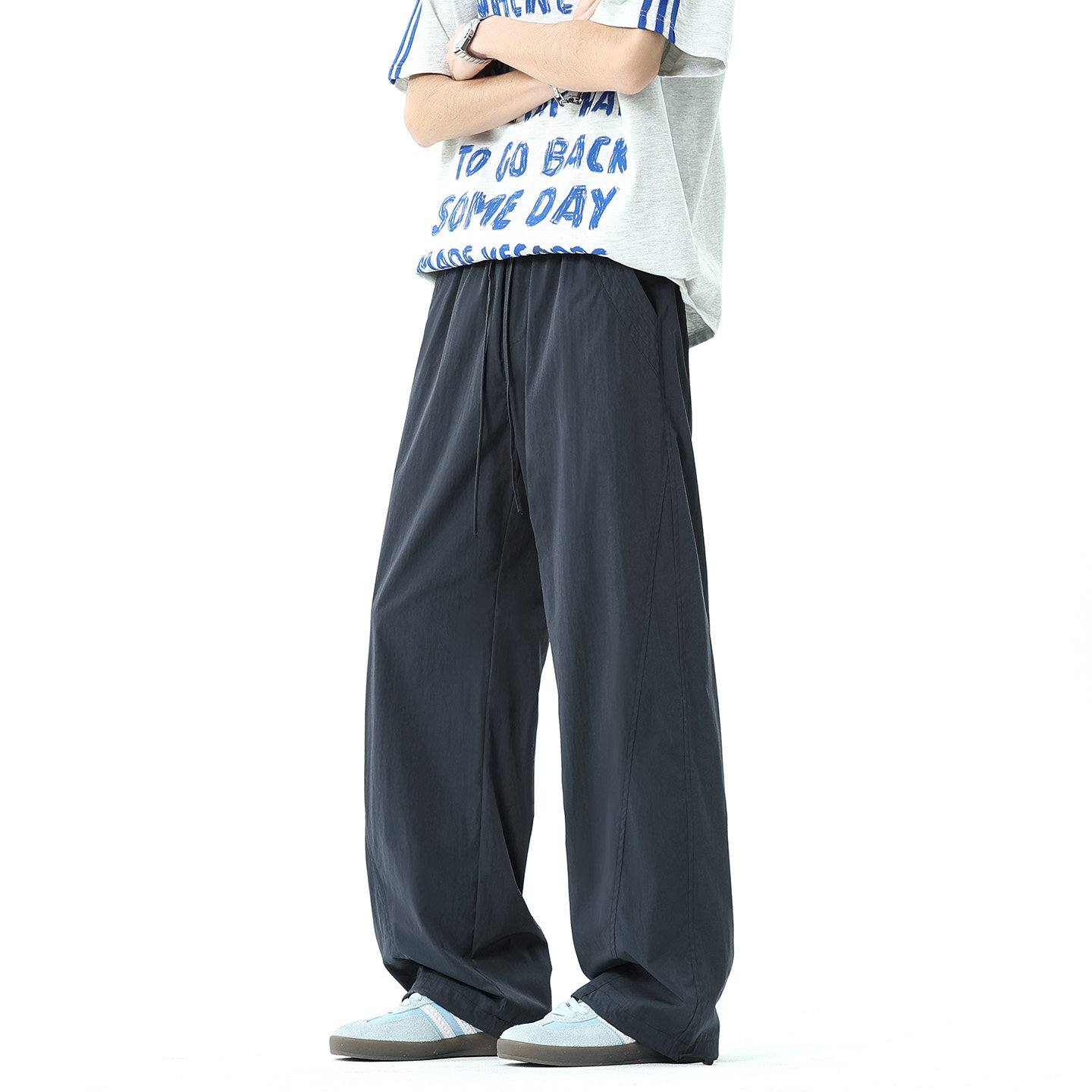 WASSUP美式软壳冲锋裤男士2026新款夏季薄款防水运动裤子休闲长裤