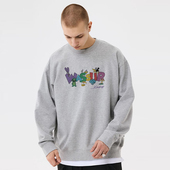 WASSUP HEODS趣味卡通潮牌卫衣圆领男女秋冬百搭休闲情侣加绒上衣