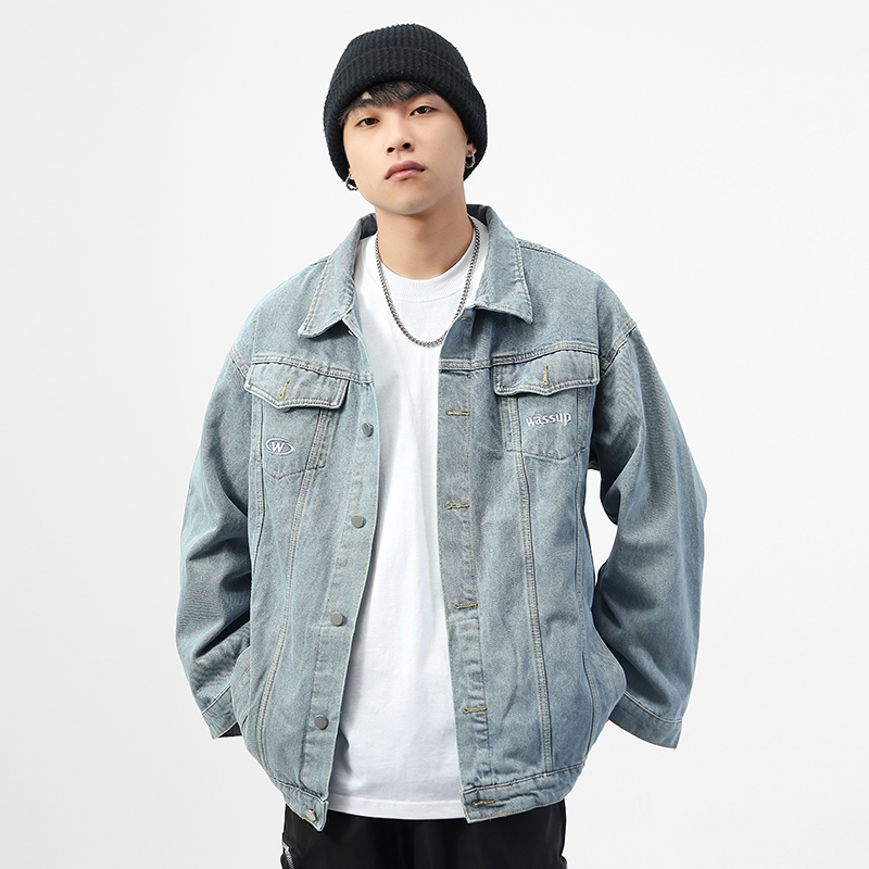 牛仔复古潮牌外套WASSUPHEODS