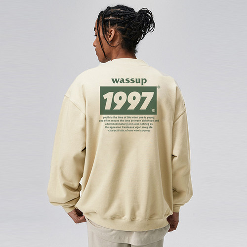 WASSUPHEODS国潮圆领卫衣男女装